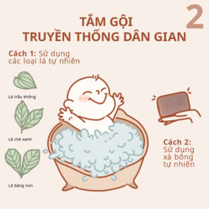 Tắm gội truyền thống dân gian giúp bé có làn da khỏe mạnh