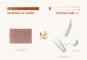 so sánh xà phòng rửa mặt với sửa rửa mặt