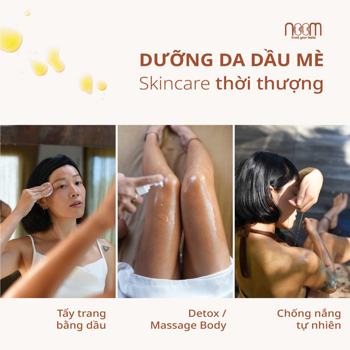 Công dụng dầu mè tóm tắt dành cho chị em đang tò mò khám phá skincare tối giản.