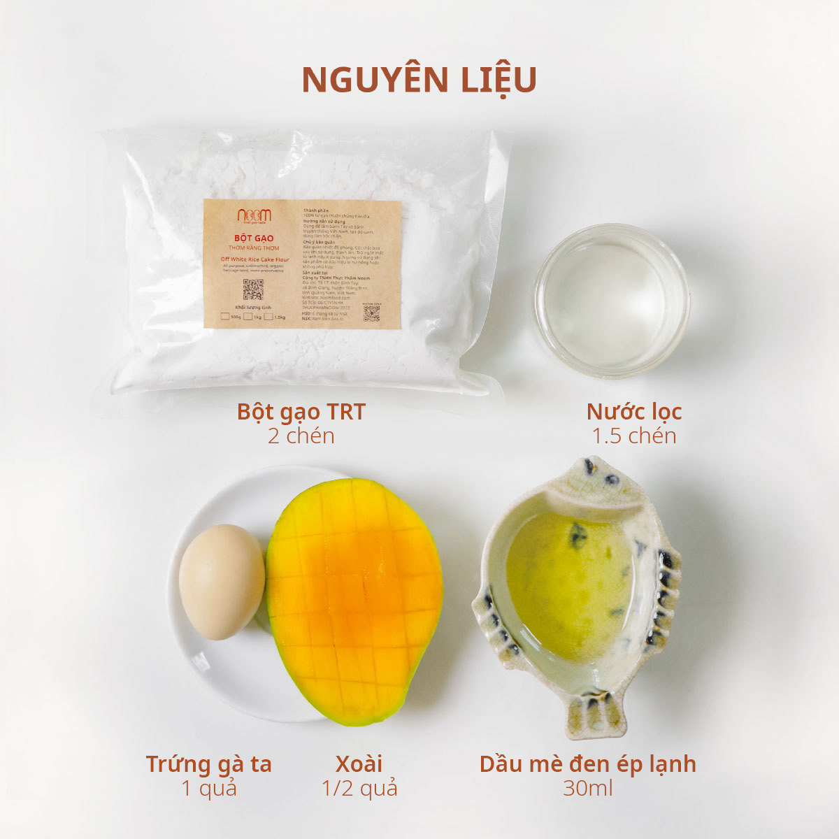 Nguyên liệu cách làm bánh pancake